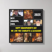 Best Grandpa Ever Photo Collage and Custom Text