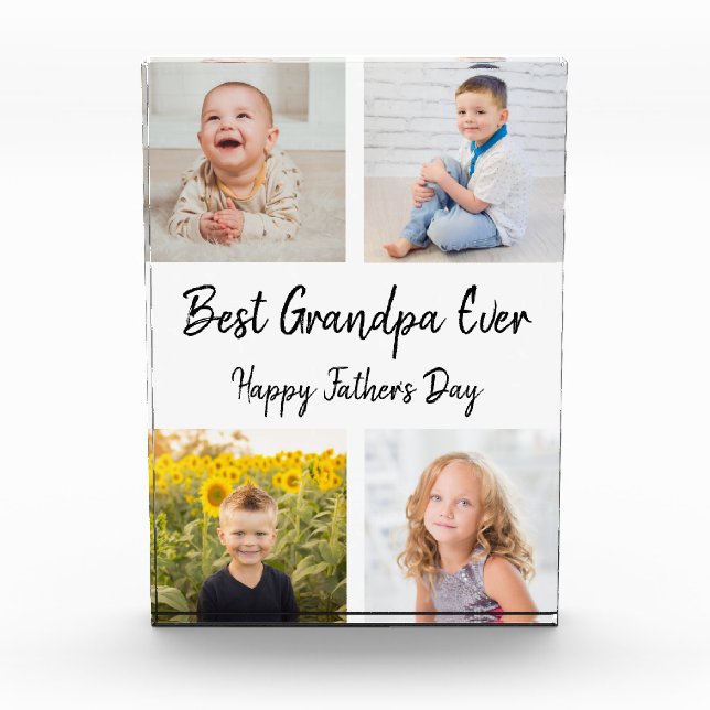 Best Grandpa Ever Photo Collage Father's Day (Front)