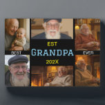 Best Grandpa Ever Photo Collage Plaque<br><div class="desc">Honour your grandpa with this Best Grandpa Ever Photo Collage Plaque—a timeless keepsake that blends love and memories. Featuring a high-quality finish, personalised text, and a beautiful collage of your favourite photos, this plaque is perfect for Father’s Day, birthdays, Grandparents Day, or just to show appreciation. It’s ready to display...</div>