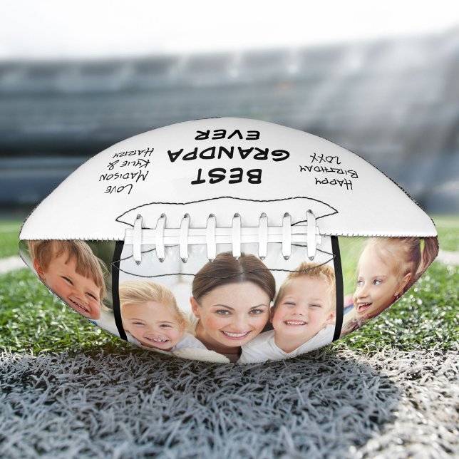 Best Grandpa Ever Photo Football (Creator Uploaded)