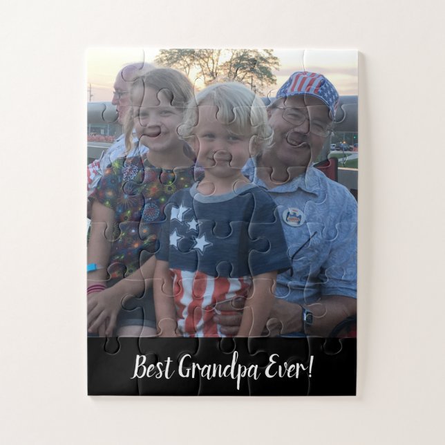 Best Grandpa Ever Photo Puzzle (Vertical)