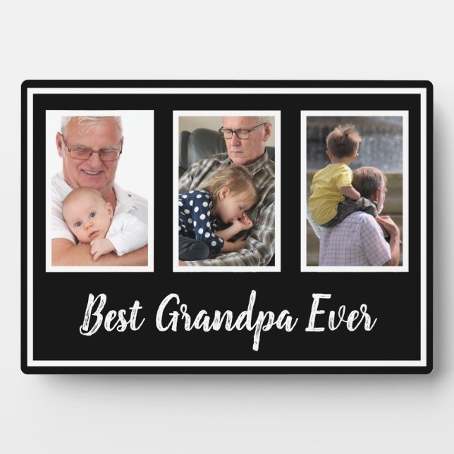 Best Grandpa Ever Plaque (Front)