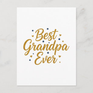 best grandpa ever  postcard