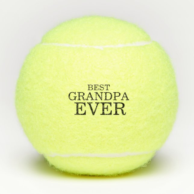 Best Grandpa Ever Tennis Balls (Front)