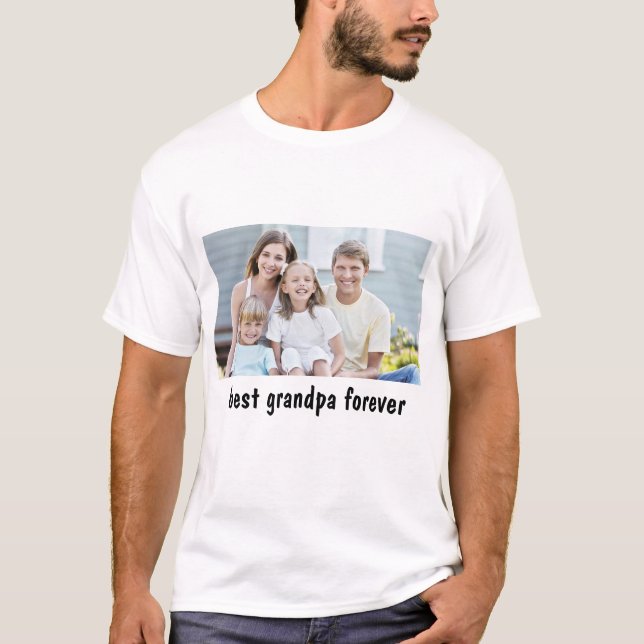 best Grandpa Forever Family Picture T-Shirt (Front)