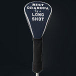 Best Grandpa golf head cover<br><div class="desc">Grandfather "Best Grandpa" design on a navy blue background.</div>