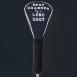 Best Grandpa golf head cover<br><div class="desc">Grandfather "Best Grandpa" design on a navy blue background.</div>