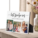Best Grandpa Grandchildren Photo Collage Plaque<br><div class="desc">Capture the love between Poppy and his grandchildren with our Grandfather Grandpa Grandchildren Photo Collage Plaque. This personalised plaque features a heartwarming photo collage, beautifully displaying cherished moments shared between Poppy and his beloved grandchildren. Surrounding the photos is the endearing title "Poppy, " adding a special touch to the design....</div>