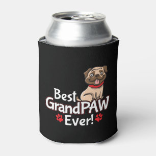 Best Grandpa GrandPAW Ever for Grandparent Can Cooler