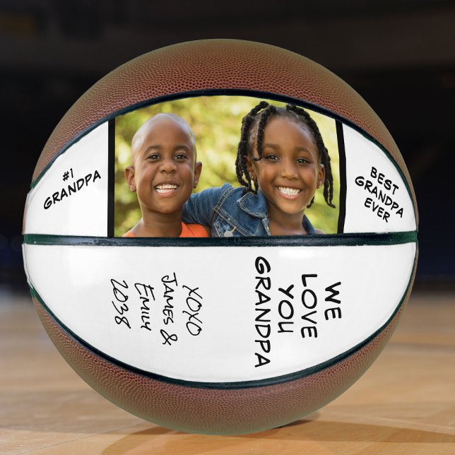 Best Grandpa Photo Basketball (Creator Uploaded)