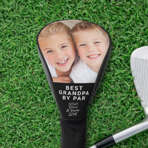 Best Grandpa Photo Black Golf Head Cover