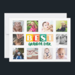 BEST GRANDPA Photo Collage Custom Personalised Holiday Card<br><div class="desc">BEST GRANDPA Photo Collage Custom Personalised</div>