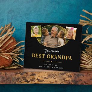 Best Grandpa Photo Father’s Day Memory Plaque