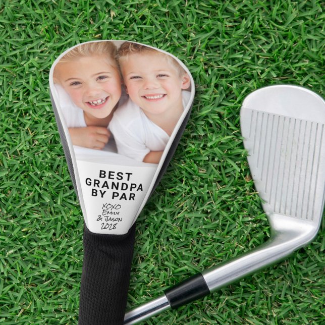Best Grandpa Photo Golf Head Cover (Creator Uploaded)