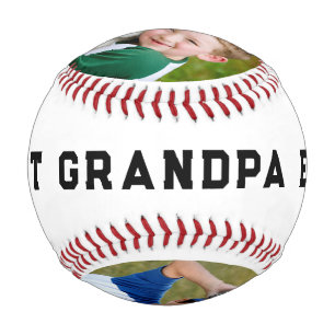 Best Grandpa Photo Personalised Baseball