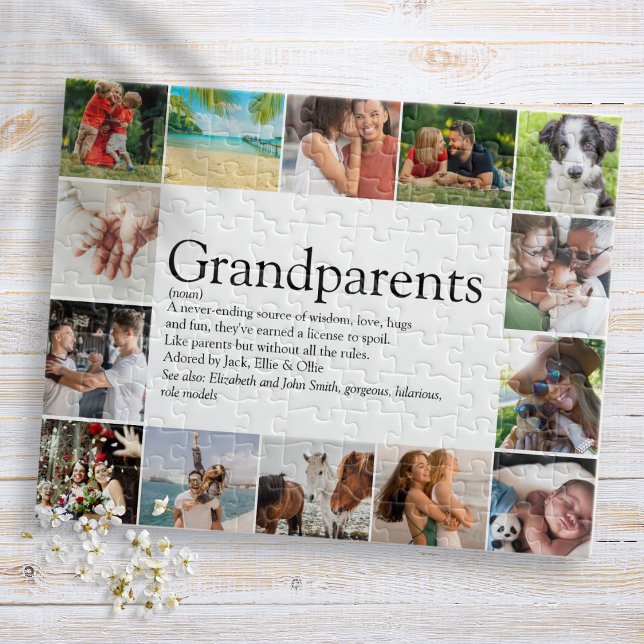 Best Grandparents Ever Definition 14 Photo Jigsaw Puzzle (Best Grandparents Ever Definition 14 Photo Jigsaw Puzzle)