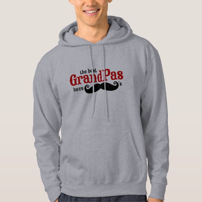 Best Grandpas Have Moustaches Sweatshirt (Front)
