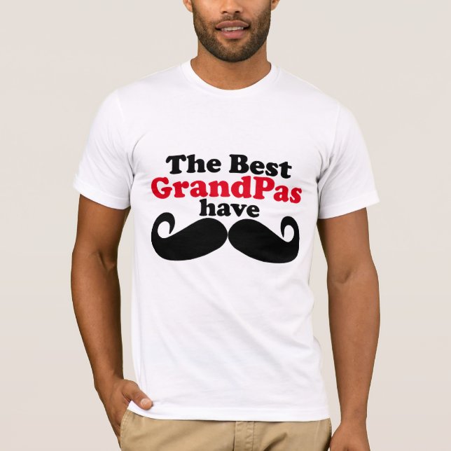 Best Grandpas Have Moustaches T-Shirt (Front)