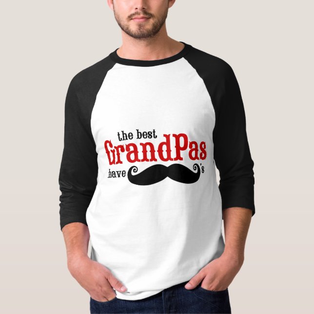 Best Grandpas Have Moustaches T-Shirt (Front)