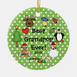 Best Grandpop Ever Christmas Ornament
