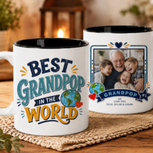 Best Grandpop in the World Photo Mug
