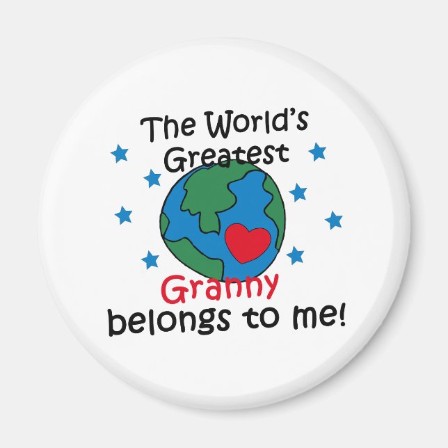 Best Granny Belongs to me Magnet (Front)