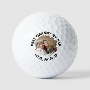 Best Granny by Par with Custom Photo & Text Golf Balls