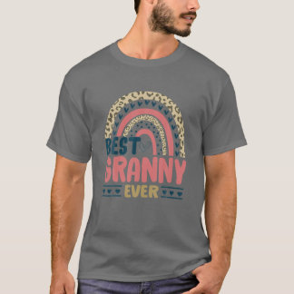 Best Granny Ever Rainbow Funny Mother's Day Gifts T-Shirt