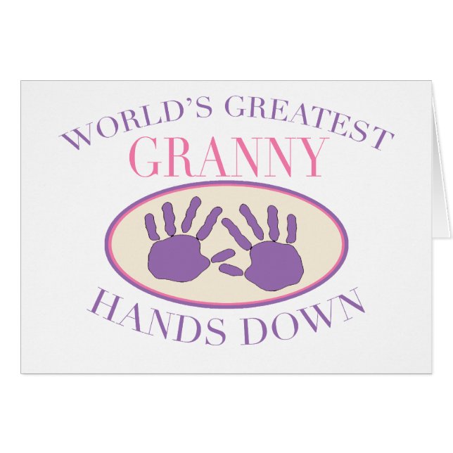 Best Granny Hands Down T-shirt (Front Horizontal)