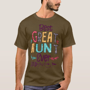Best Great Aunt Ever Cute Arrow Family Blessing T-Shirt
