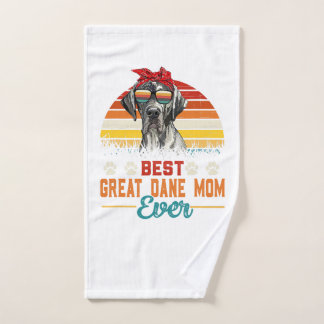 best great dane mum ever great dane mama mors day hand towel