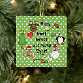Best Great Grandma Ever Christmas Ornament