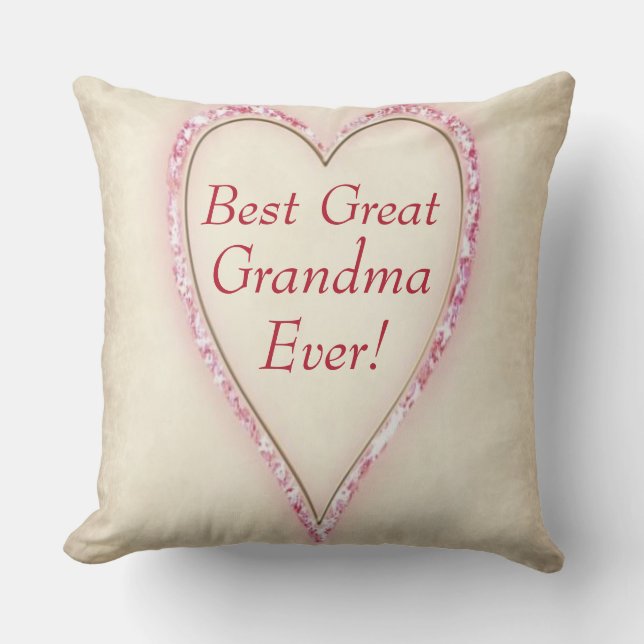Best Great Grandma Ever Cushion (Front)