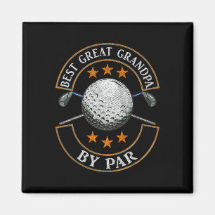 Best Great Grandpa By Par Golf Lover Sports Father Magnet