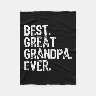 Best Great Grandpa Ever Family Fun Cool Fleece Blanket