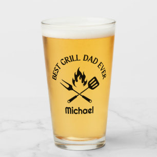 best grill dad, personalised stylish bbq glass