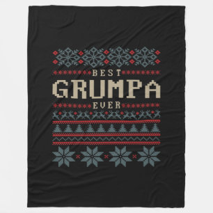 Best Grumpa Ever Fleece Blanket