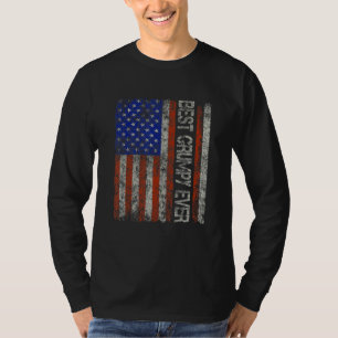 Best Grumpy Ever Retro Vintage For Papa Grandpa Fa T-Shirt