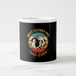 Best Guinea Pig Dad Ever Funny Guinea Pig Daddy Large Coffee Mug