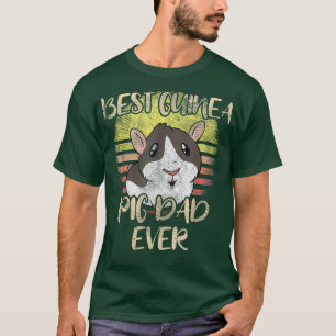 Best Guinea Pig Dad Ever Vintage Rodent Rat Lover T-Shirt