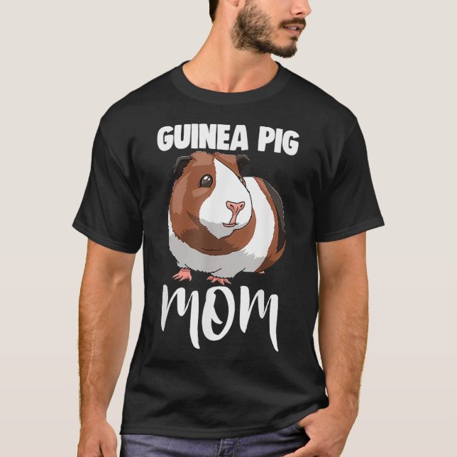 Best Guinea Pig Mum Tee  Women Funny Cavy Pet Love (Front)
