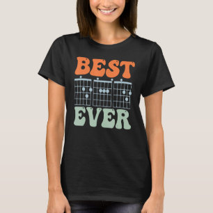 best guitar dad ever chords best dad guitar dad Re T-Shirt