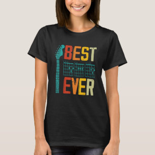 Best Guitar Dad Ever Chords Best Dad Guitar Guita T-Shirt