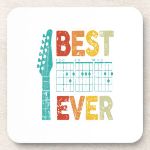 Best guitar dad ever chords best dad guitar shirt coaster
