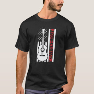 Best Guitar Dad Ever Guitarist Acoustic Guitar Mus T-Shirt