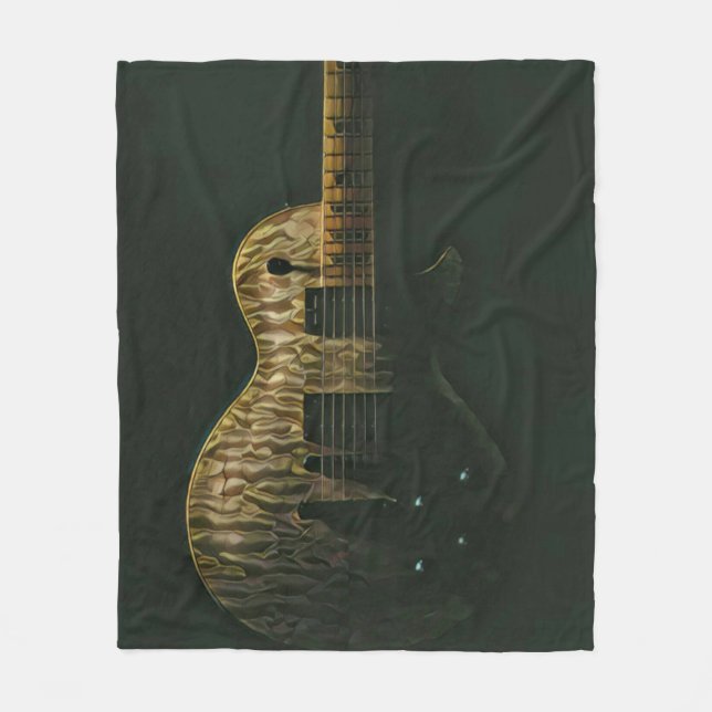 Best guitarist ever fleece blanket (Front)