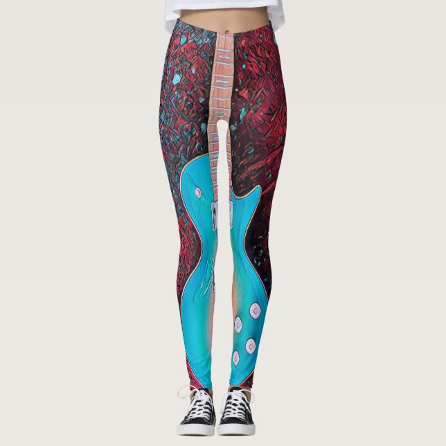 Best guitarist ever leggings (Front)
