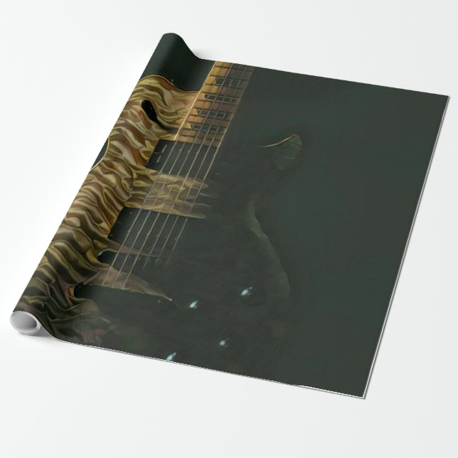 Best guitarist ever wrapping paper (Unrolled)
