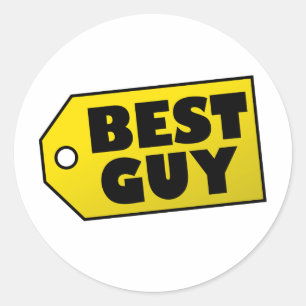 Best Guy Classic Round Sticker