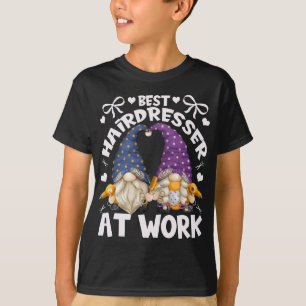 Best Hairdresser Gnomies For Mum With Funny Barber T-Shirt